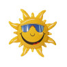 Soleil jaune gonflable  