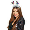 Serre-t√™te licornes sequins multicolores adulte  
