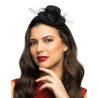 Mini chapeau noir femme  