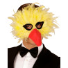 Masque √† plumes oiseau jaune adulte  