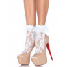 Socquettes en dentelle blanche femme  