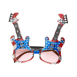 Lunettes guitare rock am√©ricaine adulte  