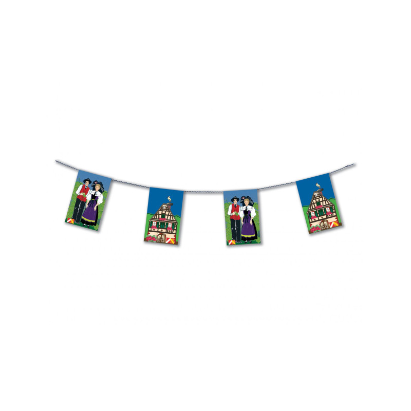 Guirlande Alsace papier 4 m  