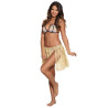 Jupe hawa√Øenne courte naturelle raphia adulte  