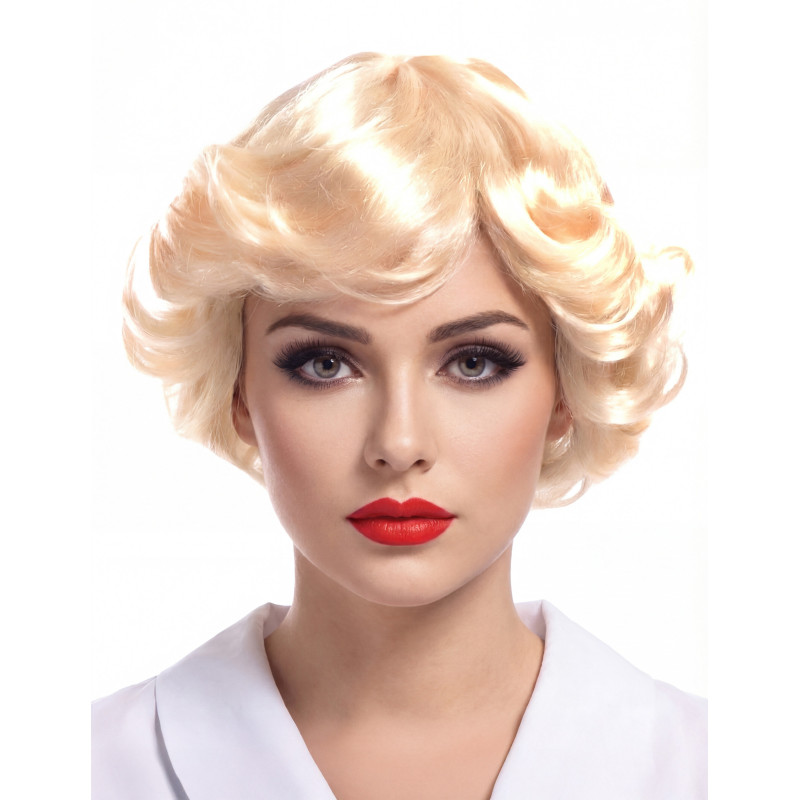 Perruque blonde vintage femme  