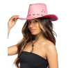Chapeau cowboy rose adulte  