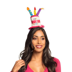 Serre-t√™te chapeau anniversaire adulte  