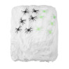 D√©coration toile d'araign√©e blanche avec araign√©es 500 g Halloween  