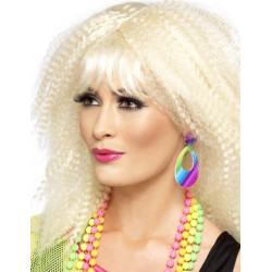 Boucles d'oreilles multicolores femme  