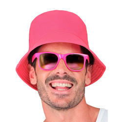 Bob rose fluo adulte  