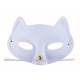 Masque Loup Chat Blanc Adulte - Costume animaux - Déguisement animaux The Duck