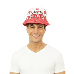 Bob blanc rouge Sauciflex Ap√©ro Adulte  
