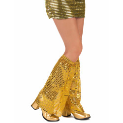 Jambi√®res √† paillettes or adulte  