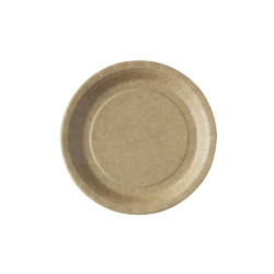 50 Petites assiettes en kraft 18 cm  