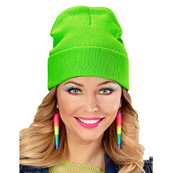 Bonnet vert fluo adulte  