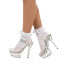 Socquettes blanches avec dentelle femme  