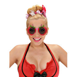 Lunettes fraise adulte  