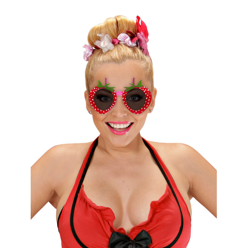 Lunettes fraise adulte  