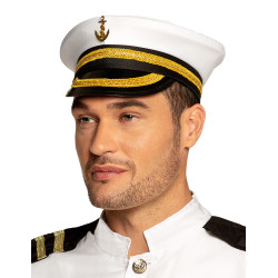 Chapeau capitaine marin adulte  
