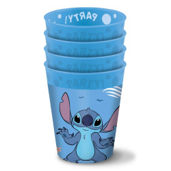 4 Gobelets r√©utilisables Stitch 250ml  