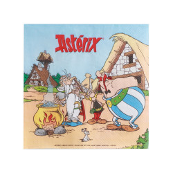 20 Serviettes en papier Ast√©rix 33 x 33 cm  
