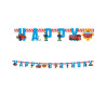 Guirlande Happy Birthday en papier Sam le Pompier 180 cm  