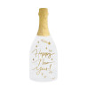 20 Serviettes en papier bouteille Happy New Year 14,5 x 12 cm  