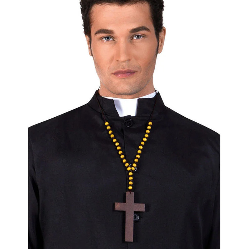 Collier croix de moine adulte  