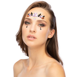 Strass adh√©sifs pour visage reine mal√©fique  