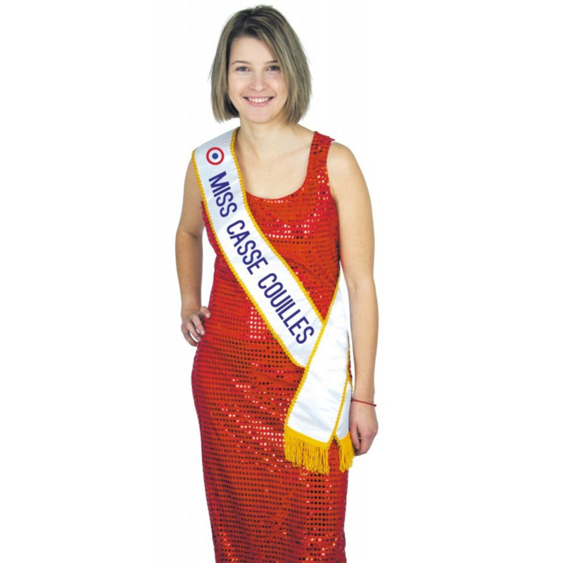 Echarpe humoristique miss casse-couilles adulte  
