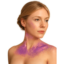 Spray √† paillettes pour le corps violet 75 ml  