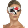 Demi masque color√© adulte Halloween  