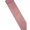 Chemin de table lin vichy 15 cm x 5 m carreaux rouges et blancs  