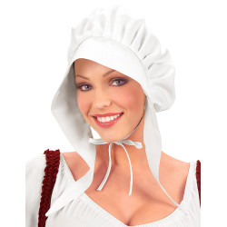 Bonnet servante blanc femme  