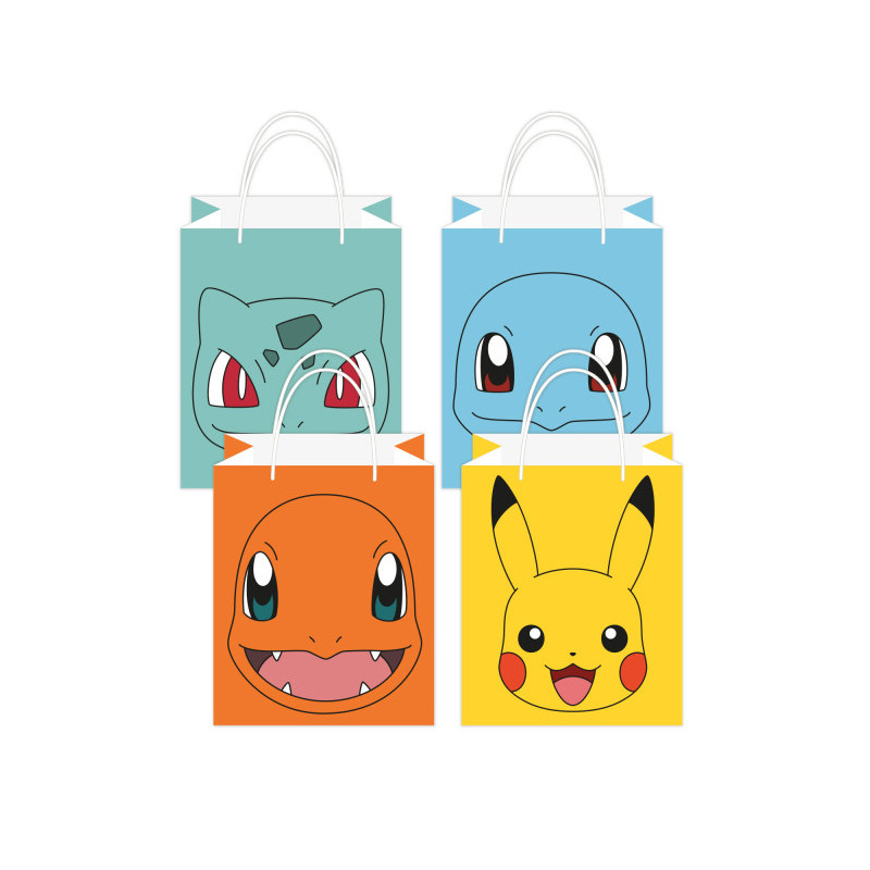 8 Sacs cadeaux Pok√©mon en papier  