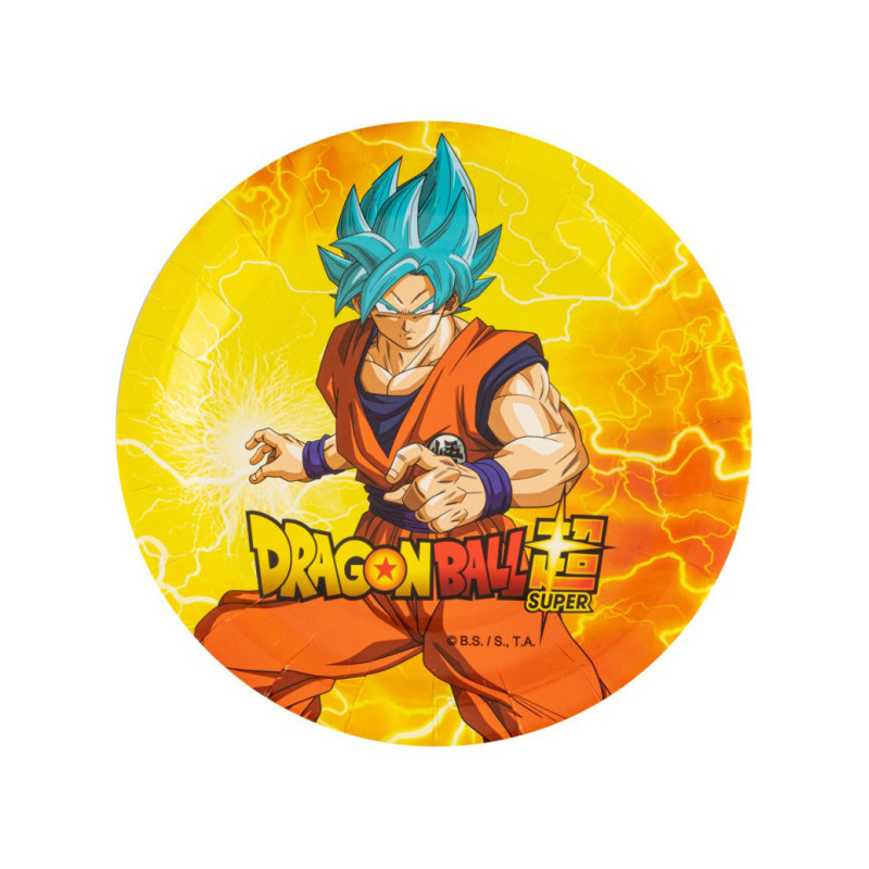 8 Assiettes 23cm en carton Dragon Ball Z  