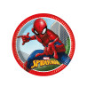 8 Assiettes en carton Spiderman Fighter 23 cm  