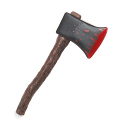 Petite hache ensanglant√©e en plastique Halloween  