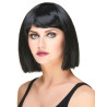 Perruque carr√© noire √† frange femme  