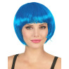 Perruque courte bleu aqua femme  
