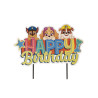 Cake topper Happy Birthday Pat patrouille 17,5 cm  