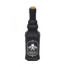 Bouteille en verre noire Halloween 21 cm  