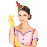 Serre-t√™te mini chapeau clown pointu adulte  