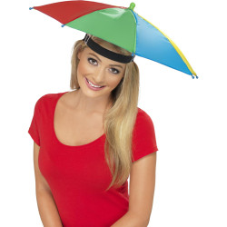 Chapeau parapluie multicolore adulte  