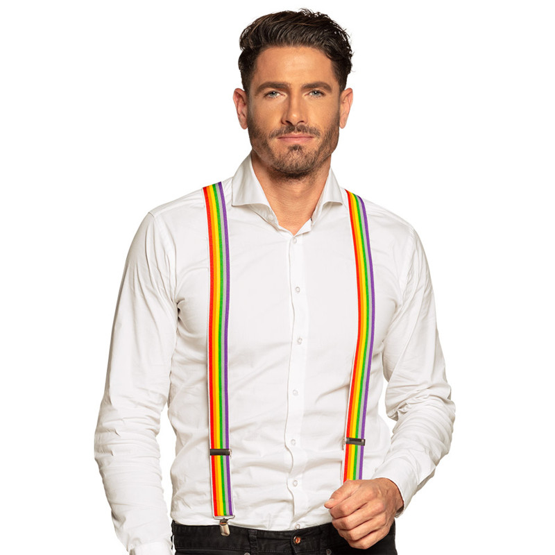 Bretelles multicolores adulte  