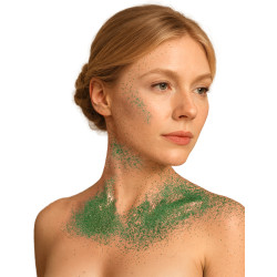 Spray √† paillettes pour le corps vert 75 ml  