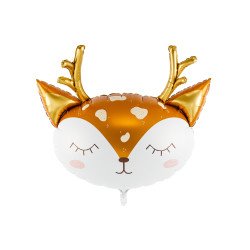 Ballon g√©ant en aluminium t√™te de cerf 73 x 64  