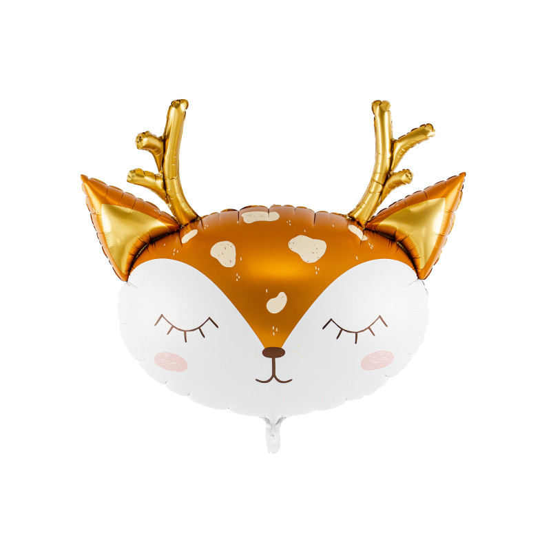 Ballon g√©ant en aluminium t√™te de cerf 73 x 64  