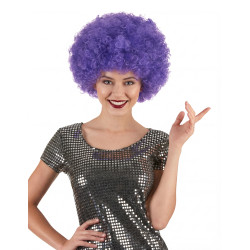 Perruque clown violette confort adulte  
