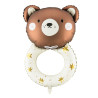 Ballon aluminium hochet petit ours 61 x 88 cm  